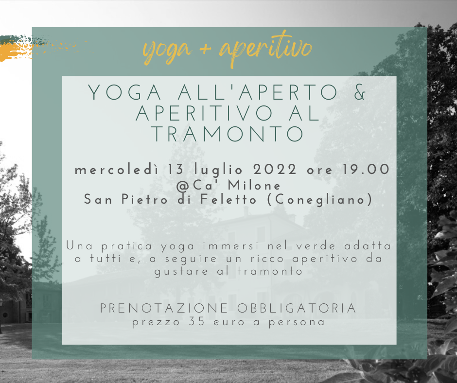 yoga e aperitivo a conegliano