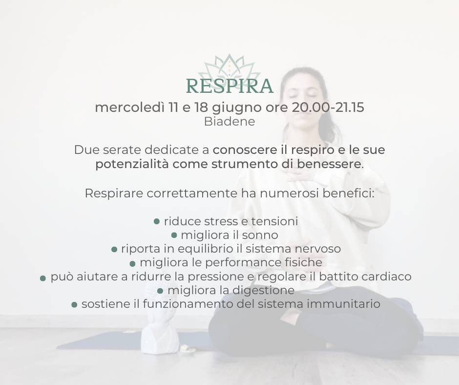 RESPIRA due serate sul respiro giugno yoga biadene